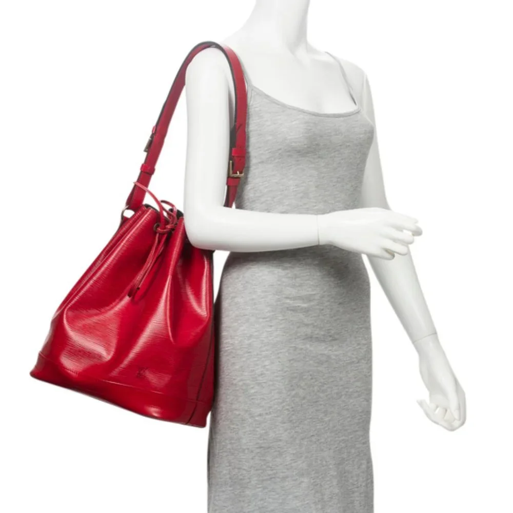 Vintage Louis Vuitton Noe GM in Red Epi Leather with wool dust bag - Picture 2 of 14